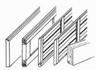 Garage door sections