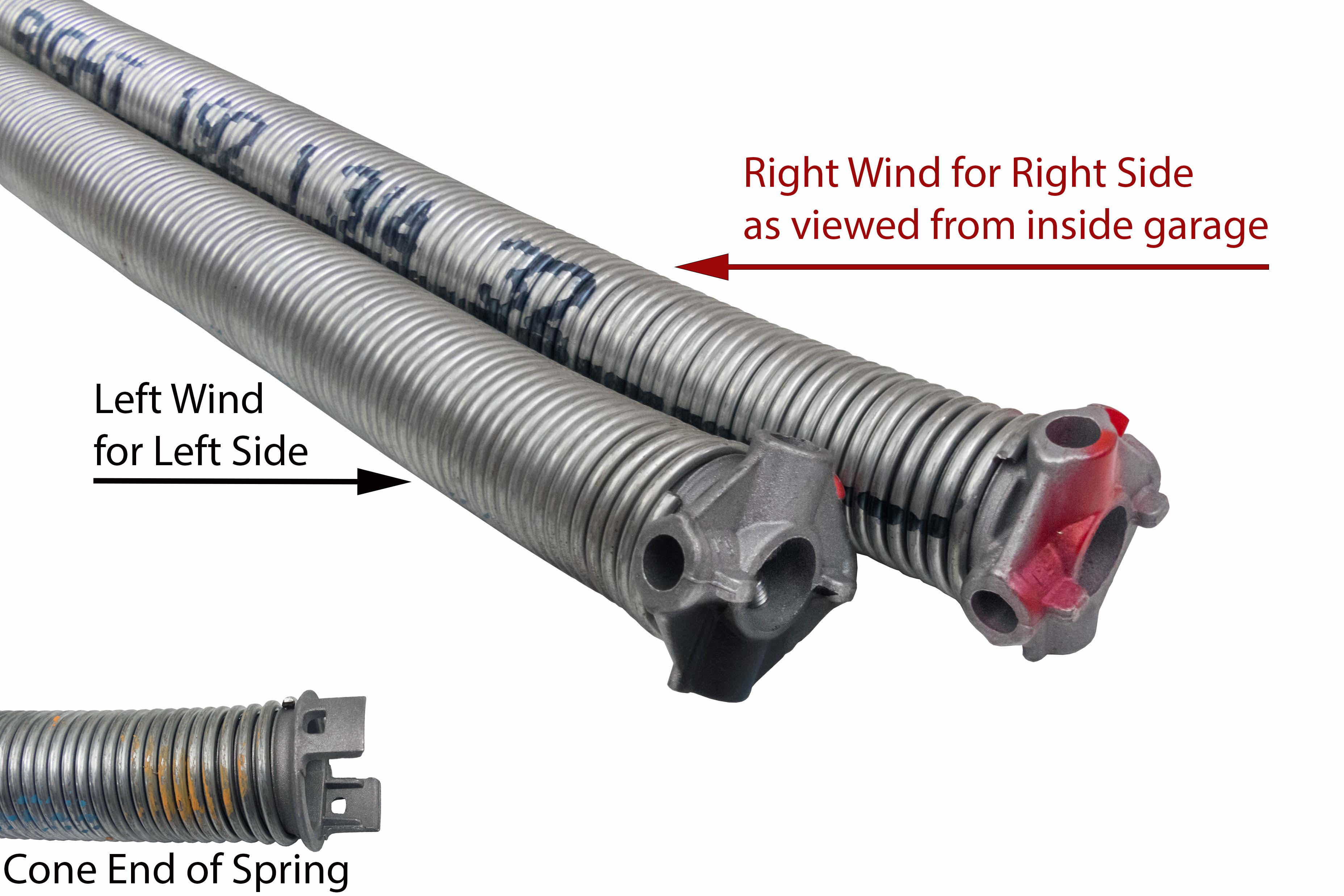 EZ-Set Garage Door Torsion Springs with Cone Details.